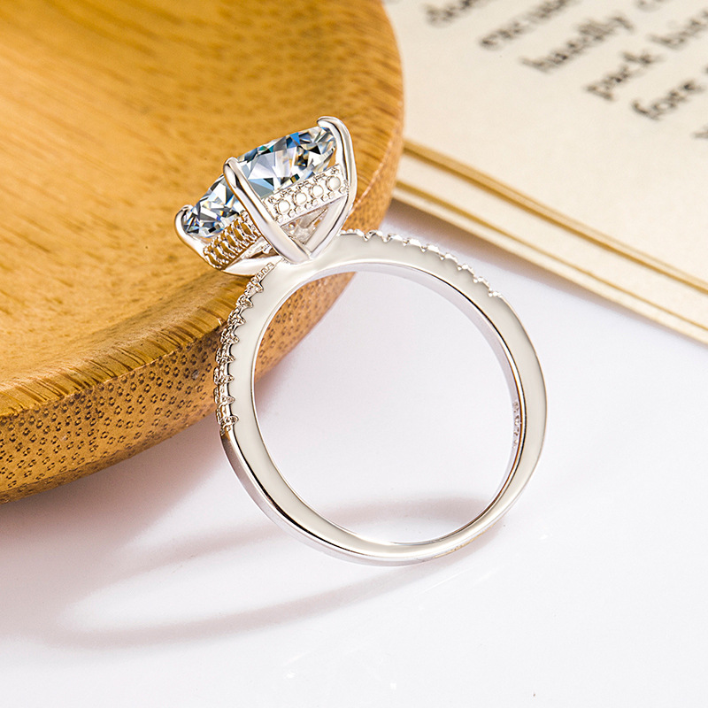 S925 sudraba gredzens sievietēm Luksusa dizaina moissanite gredzens cirkona rotaslietas_voghion.com