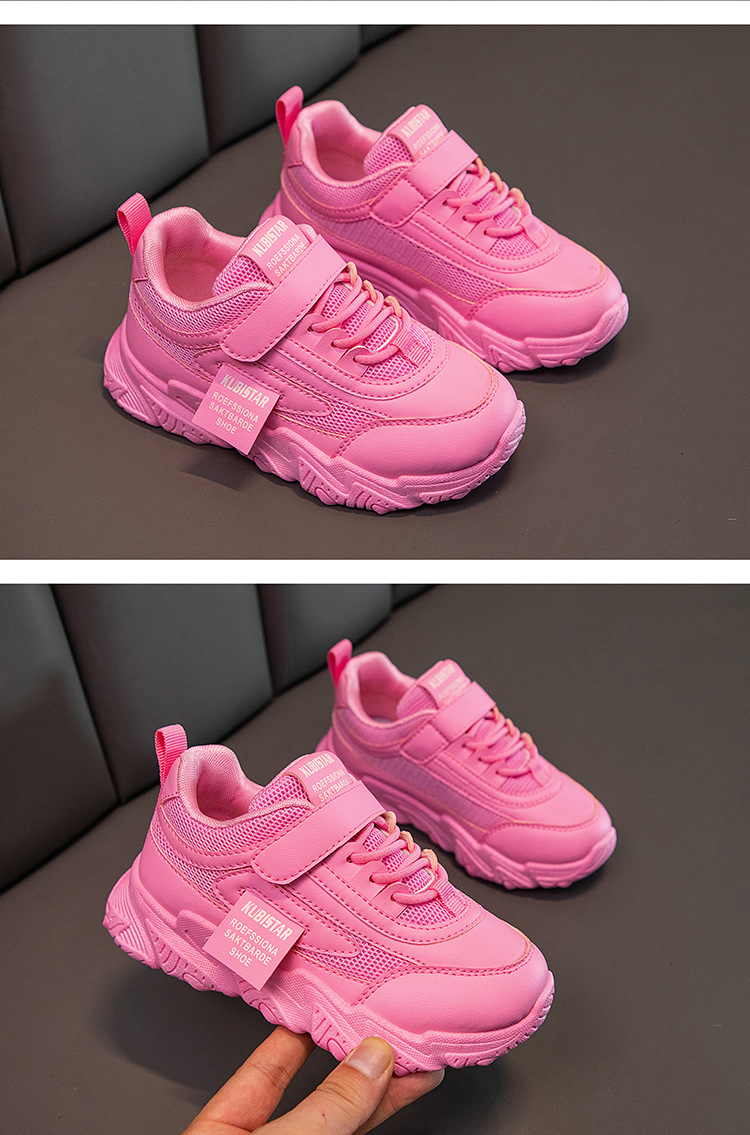 2024 frühjahr Neue kinder Sport Mädchen Casual Mesh Atmungsaktive Leichte Laufschuhe Student Kleine Weiße Schuhe_voghion.com