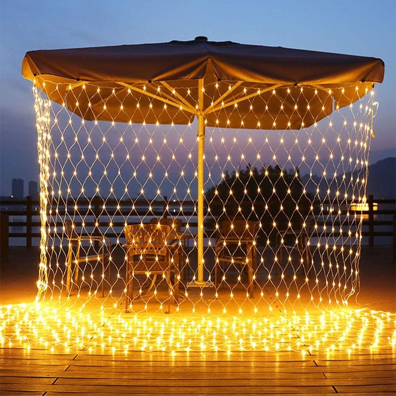 Wasserdichte LED-Lichternetze für den Außenbereich, Niederspannungs-Lichterketten aus Netzgewebe für Weihnachtsbaum, Garten, Party, Hochzeitsdekoration_voghion.com