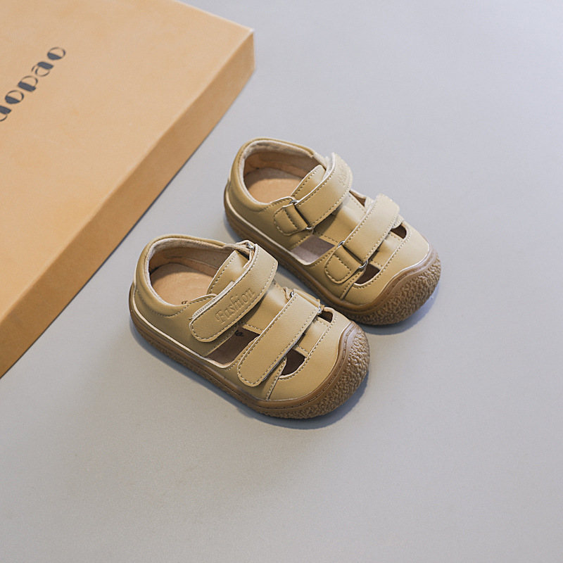 Chaussures pour bébés, sandales pour filles et garçons, semelle souple, bout Bao, anti-coup de pied, chaussures confortables pour tout-petits_voghion.com