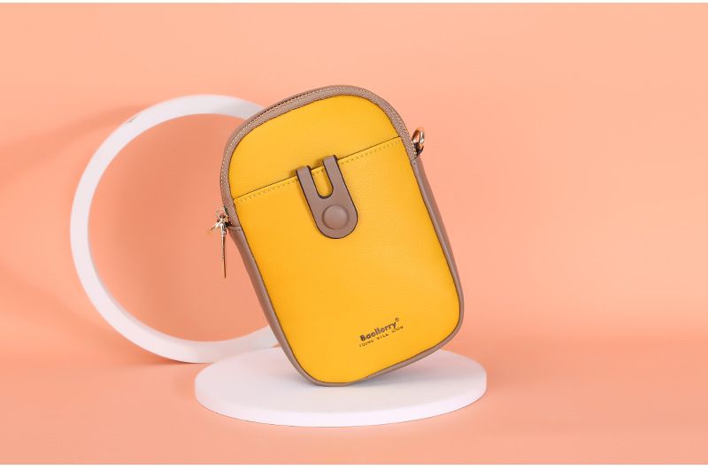Borsa per cellulare Baellerry, borsa da donna alla moda con cerniera, portamonete, piccola borsa a tracolla, versatile, mini borsa da donna_voghion.com