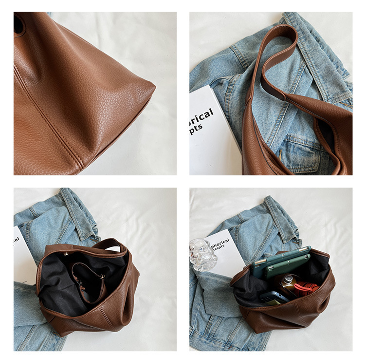 New fashionable women's bags for spring and summer, single shoulder underarm bag with large capacity crossbody bag, high-end commuting tote bag_voghion.com