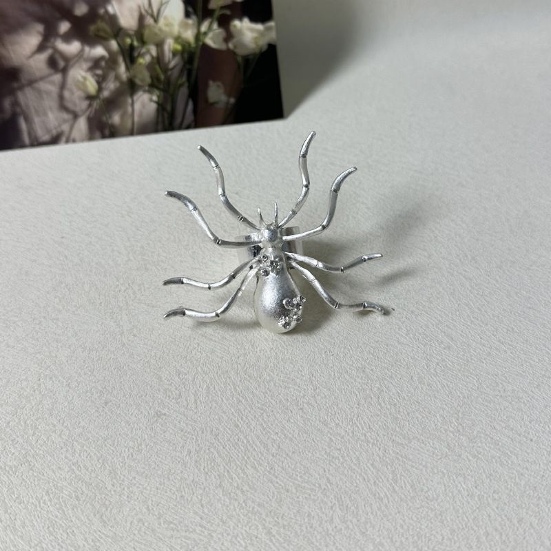 ZA Niche Overdreven Unieke Persoonlijkheid Diamanten Grote Spinnen Hanger Ketting Minimalistisch Modieus Temperament_voghion.com