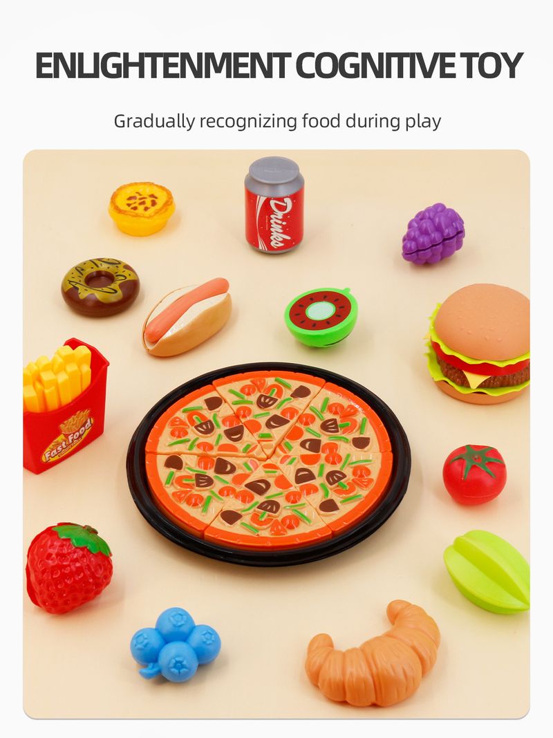 Udvalgte børnepicnickurv Frugttjeksæt Legehus burgerkage pizzalegetøj_voghion.com