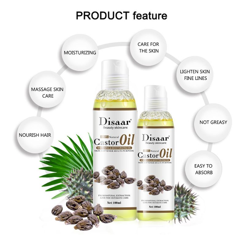 Disaar Castor Bean Massage Essential and Moisturizing Body Oil_voghion.com