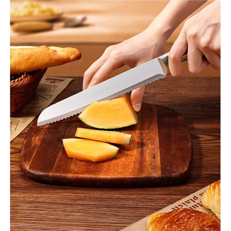 Tagliapasta per panini in acciaio inossidabile, affettatrice per torte, tagliapasta antigoccia per bagel e toast, con coprilama_voghion.com