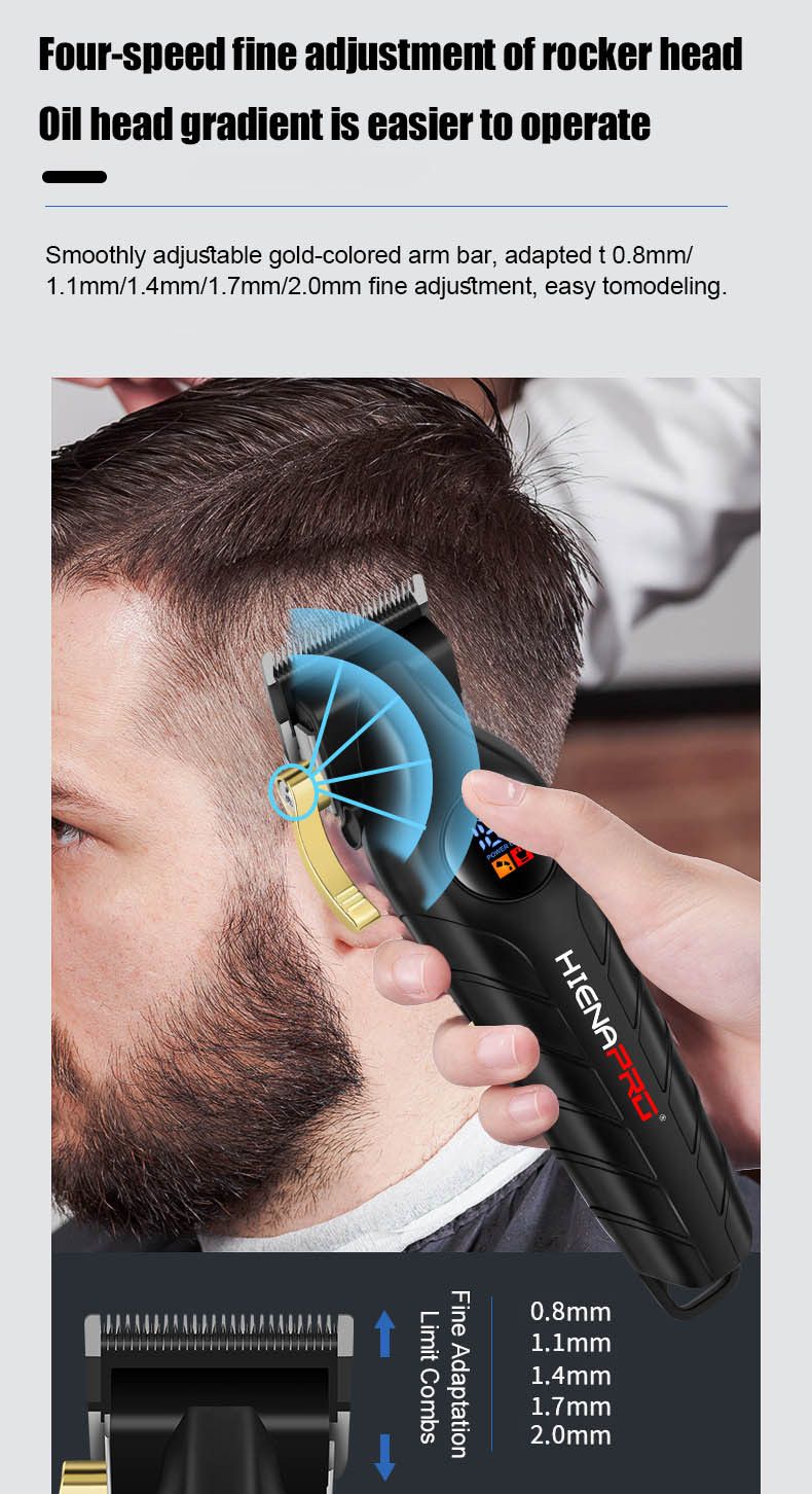 T9 Professional Hair Clipper – Ultra-Quiet (<36dB), Waterproof & Cordless For Bald Fades, Beard Trimming & Home Barbering (5 Configurations)_voghion.com