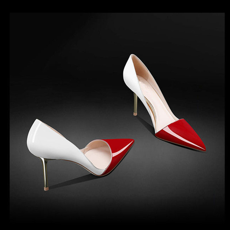 Size 32-45 color matching pointed high heels light mouth new four seasons temperament thin heel single shoes women's sandals_voghion.com