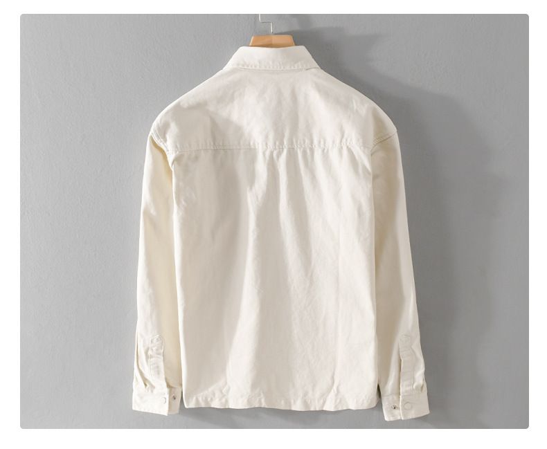 Giacca casual da uomo ispirata al mondo del design oversize a blocchi di colore con collo alto_voghion.com