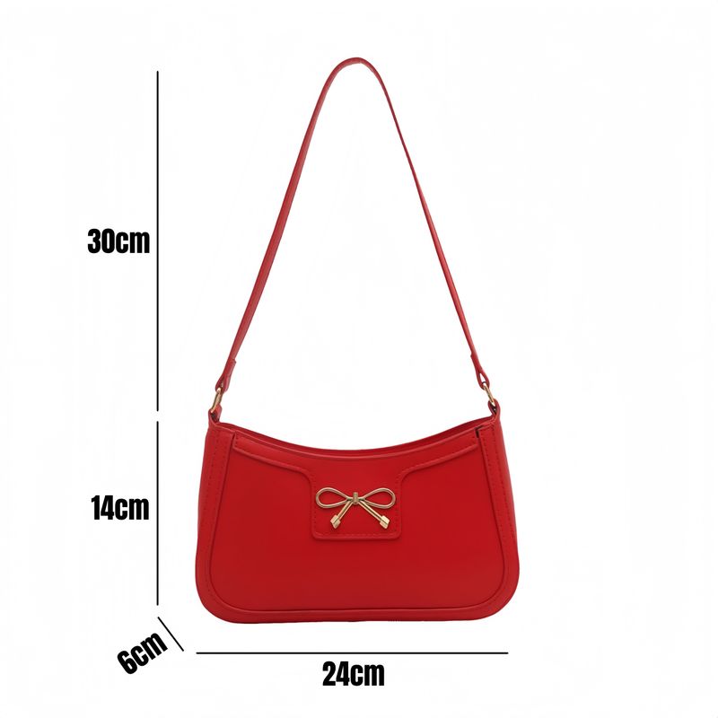Elegante halbmondförmige Unterarm-Umhängetasche für Damen, schicke Freizeitmode, einfarbige Unterarmtasche_voghion.com