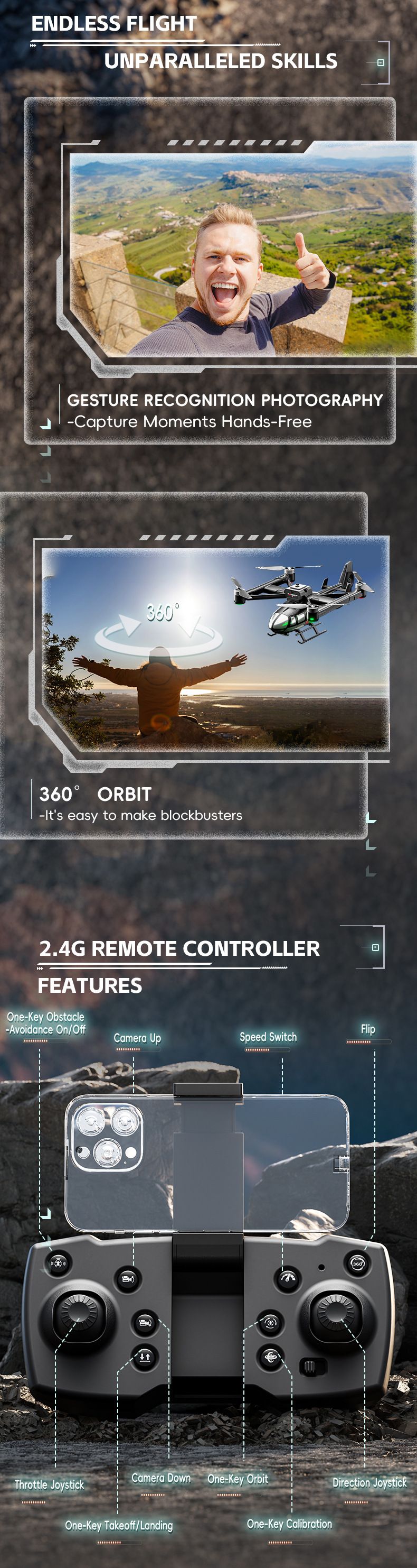 Brinquedos Inteligentes Exportação Novo Produto Simulação Modelo Helicóptero Sem Escova Transmissão Inteligente de Imagem Fotografia Aérea Aeronave Brinquedo Drone_voghion.com