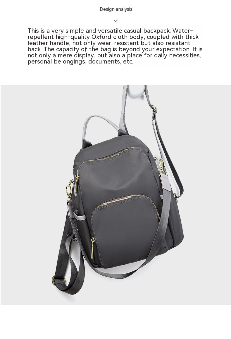 Backpack 2023 New Model Launched Versatile and Fashionable Large-capacity Canvas Small Backpack. Oxford Cloth Anti-theft School Bag_voghion.com