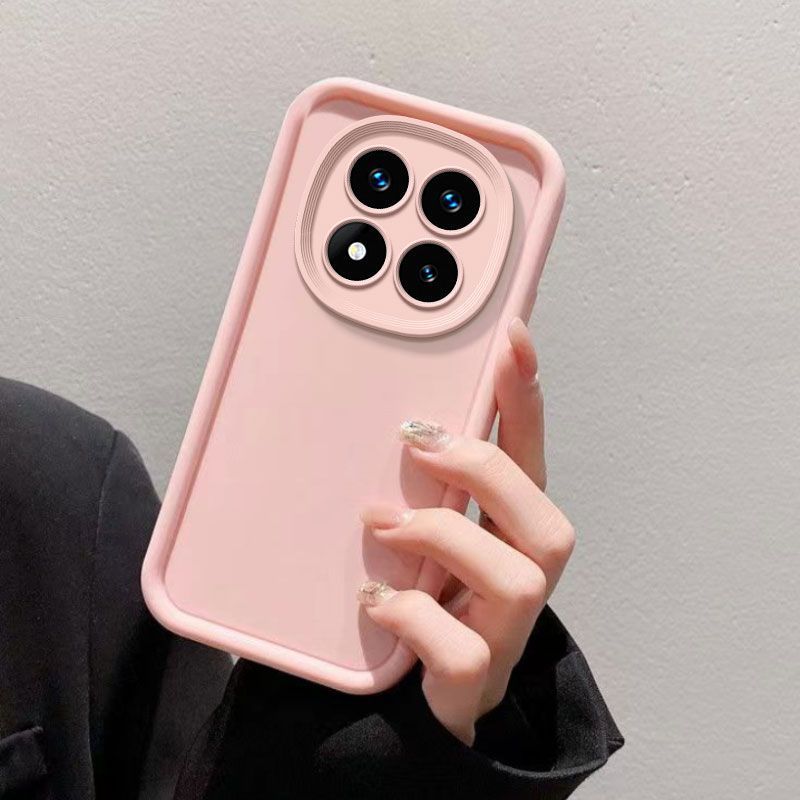 Solid Color Camera Lens Silicone Case For Xiaomi Redmi Note 14 Pro Plus 4G 5G Funda Back Cover_voghion.com