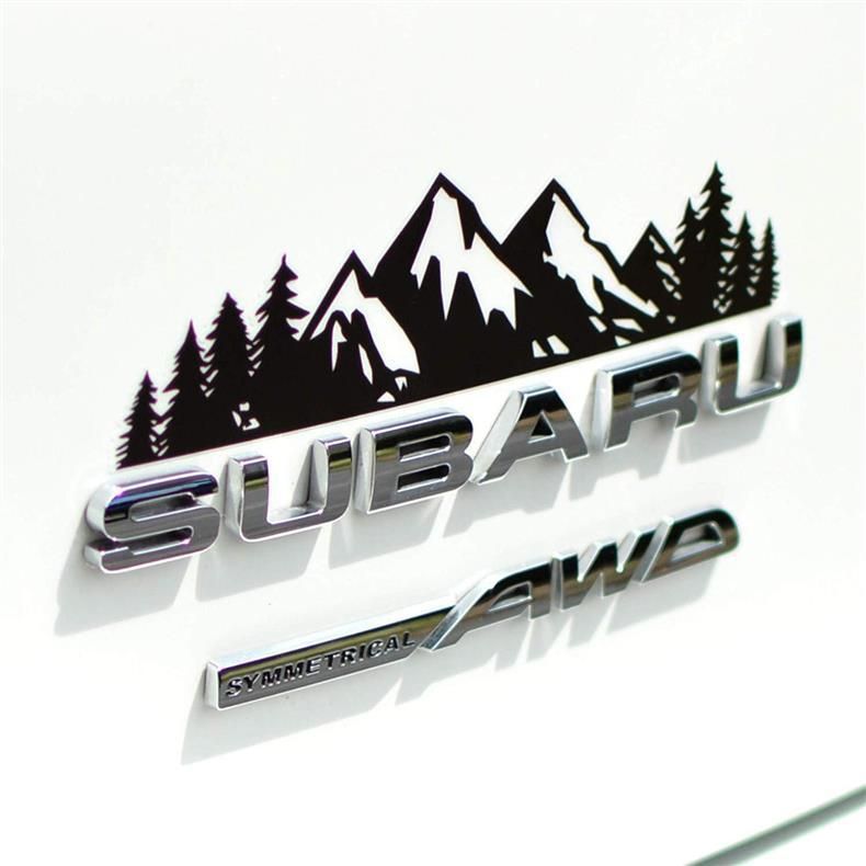 X-100 Yuutoo Hot Selling Forest Snow Mountain Emblem Decorative Personalized Creative Car Stickers_voghion.com