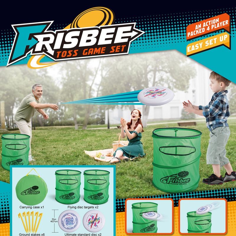 Children's Silicone Fris Throwing Tube Double Game Frisb Throwing Bag Sports Play_voghion.com