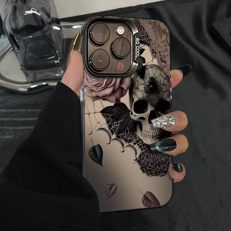 The New Skeleton Is Suitable For Iphone16 Mobile Phone Case Iphone15promax/14 Personality 13pro12 Europe And America 11xr._voghion.com