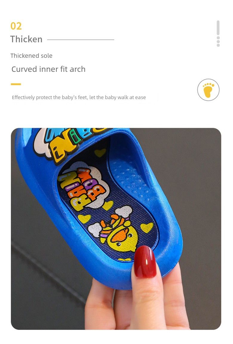Pantofole estive antibatteriche a forma di anatra gialla, per bambini_voghion.com