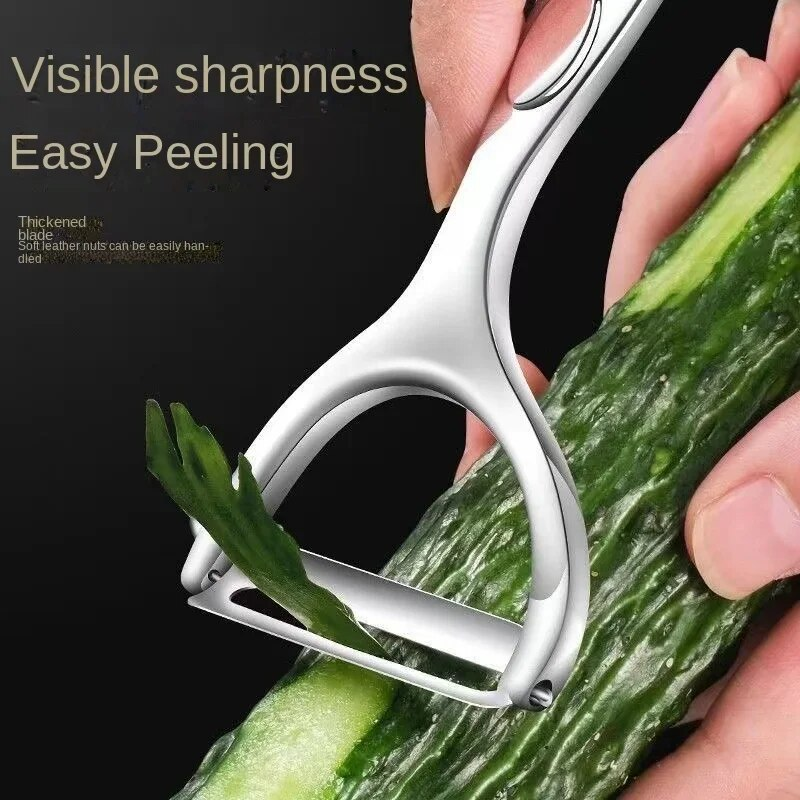 Vegetable Peeler Potato Carrot Peelers Stainless Steel Peeler With Ergonomic Non-Slip Handle & Sharp Blade Kitchen Tools_voghion.com