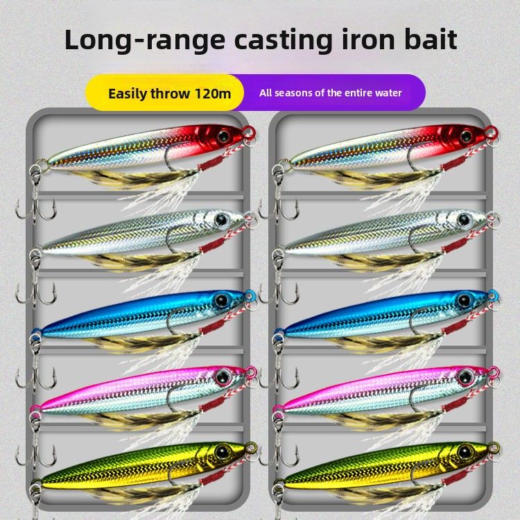 10 Pieces Jig Set Long Casting Mackerel Bass Freshwater Saltwater All Water Layer Universal New Model Fishing Lure_voghion.com
