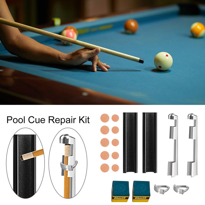 16pcs pool cue tip replacement pool cue repair pool cue tip repair tool set_voghion.com