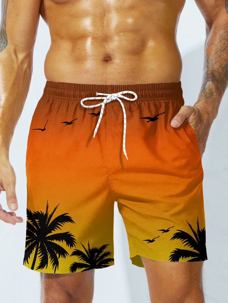 Herrenbekleidung Herren Sommer Strandhose Urlaub am Meer Grenzüberschreitend Heißer Verkauf Neue Lose Große Shorts Kokosnussbaum-Druck_voghion.com