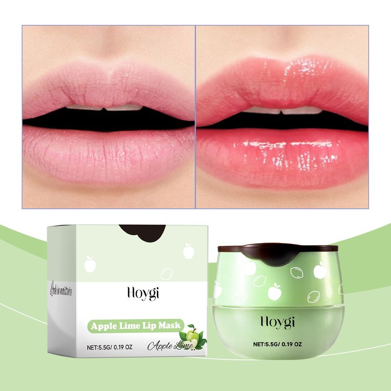 Hoygi Green Lip Mask, Moisturizing And Moisturizing Lips, Reducing Lip Lines, Preventing Dry Cracks, Removing Dead Skin And Moisturizing Care Lip Mask_voghion.com