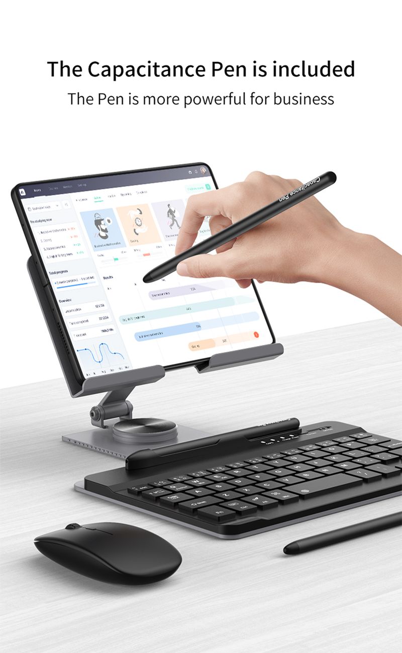 Für Samsung Galaxy Z Fold 3 4 5 Oppo Vivo Protokoll der Besprechungsaufzeichnung Metallhalterung Tastaturhülle Maus Kapazitiver Stift Stylus_voghion.com