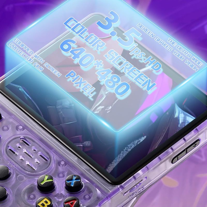 R36S Handheld Game Console With 3.5" IPS Screen, Open-Source Linux System, 15000+ Preloaded Games, Portable Retro Gaming Device_voghion.com