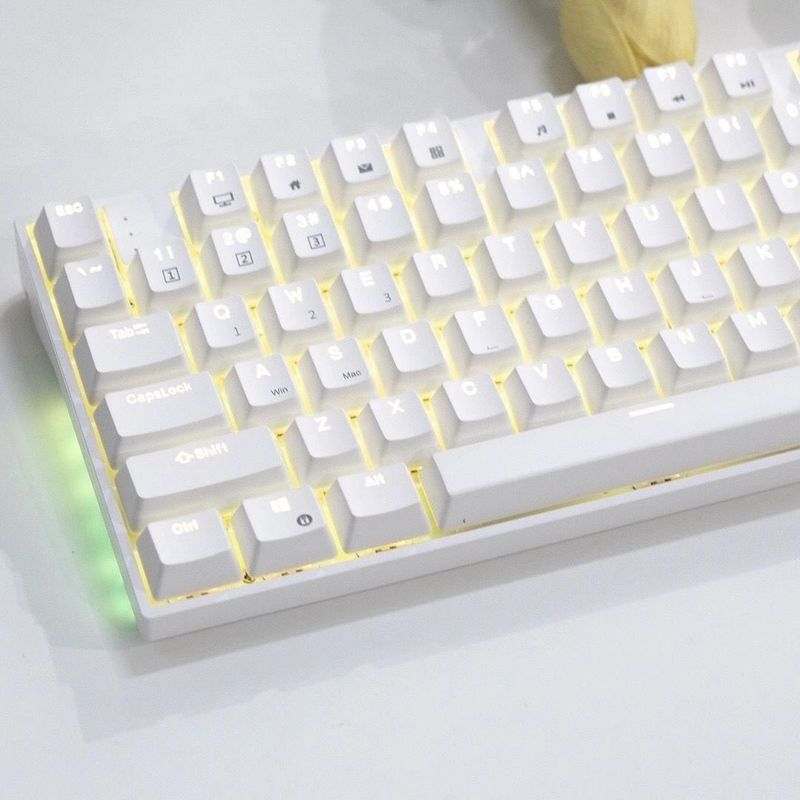 Xia Guang Purple Gradient Side-Engraved Translucent PBT Customized 130+ Small Full Set Personalized Keycaps Dye_voghion.com