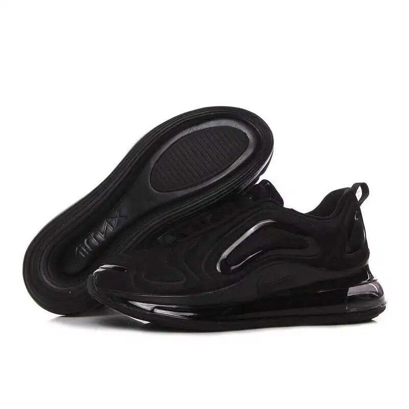 High quality 720 all white air cushion high rise running shoes with soft soles for couples 36-45_voghion.com
