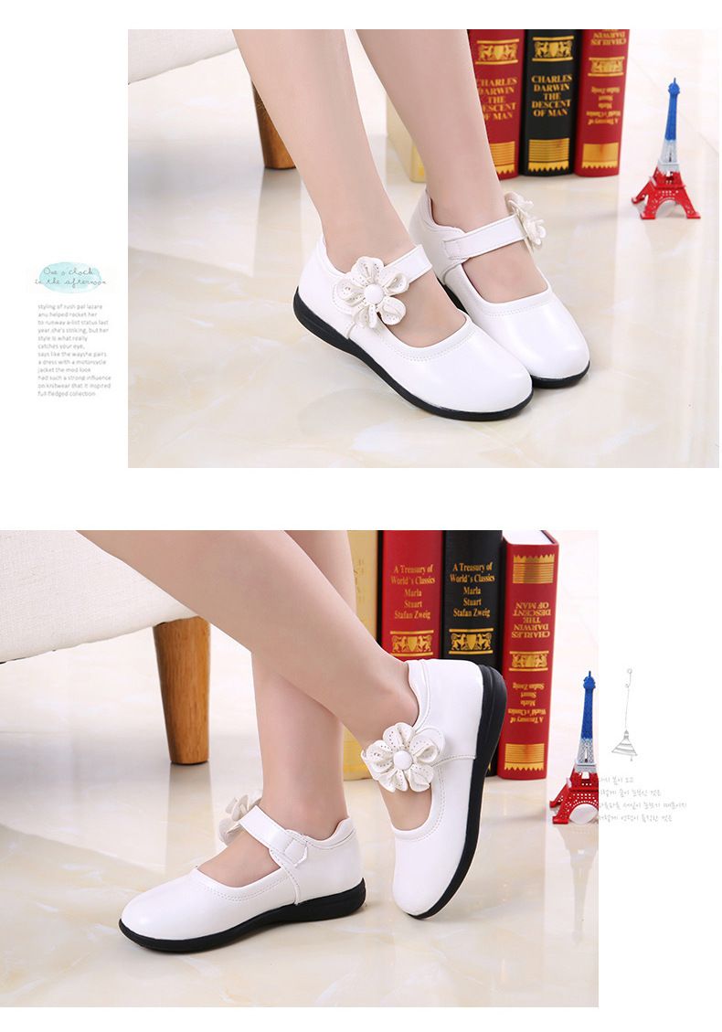 XUANMU Girls Leather Shoes For Children Wedding Dress Princess School Shoes Kids Summer Bow-knot Black Student Sandals Z0109_voghion.com
