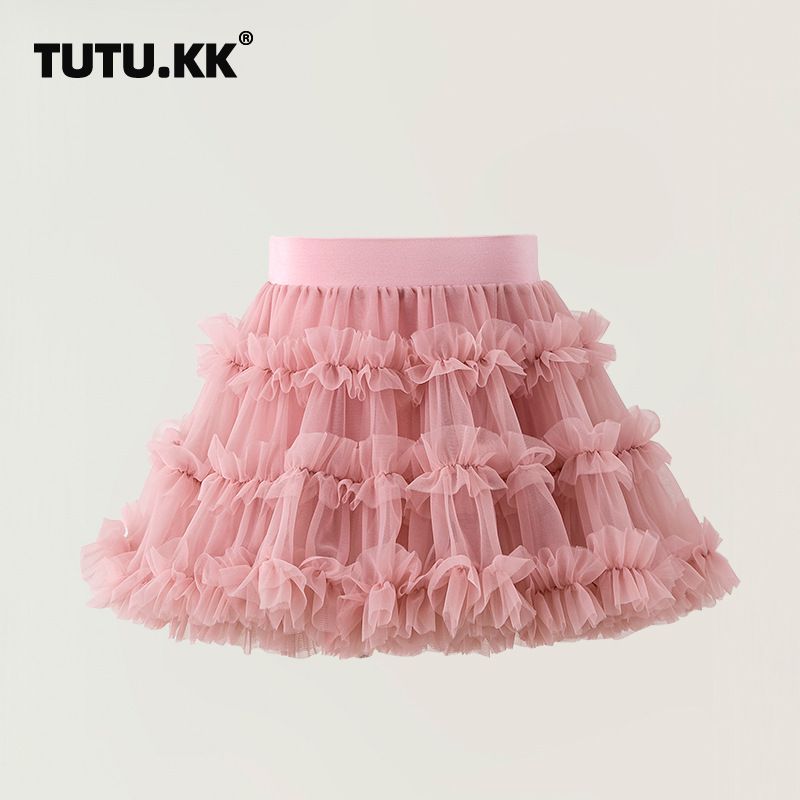 Gonna con pomello Lolita Gonna tutù in rete per bambini Gonna per ragazze_voghion.com