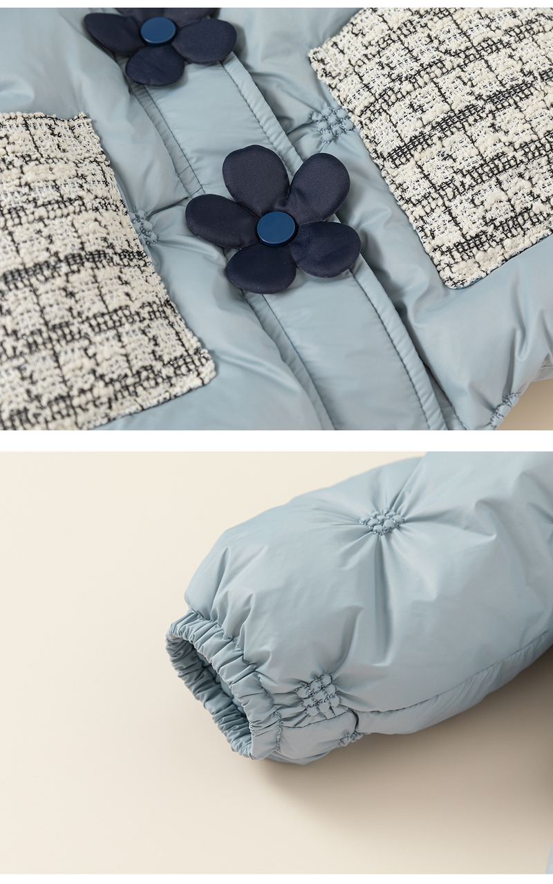 Kanner Down Jacket Meedchen Poppen Kraang Down Mantel Wäiss Enten Down Kleng parfüméierter Wind Kanner Kleeder_voghion.com