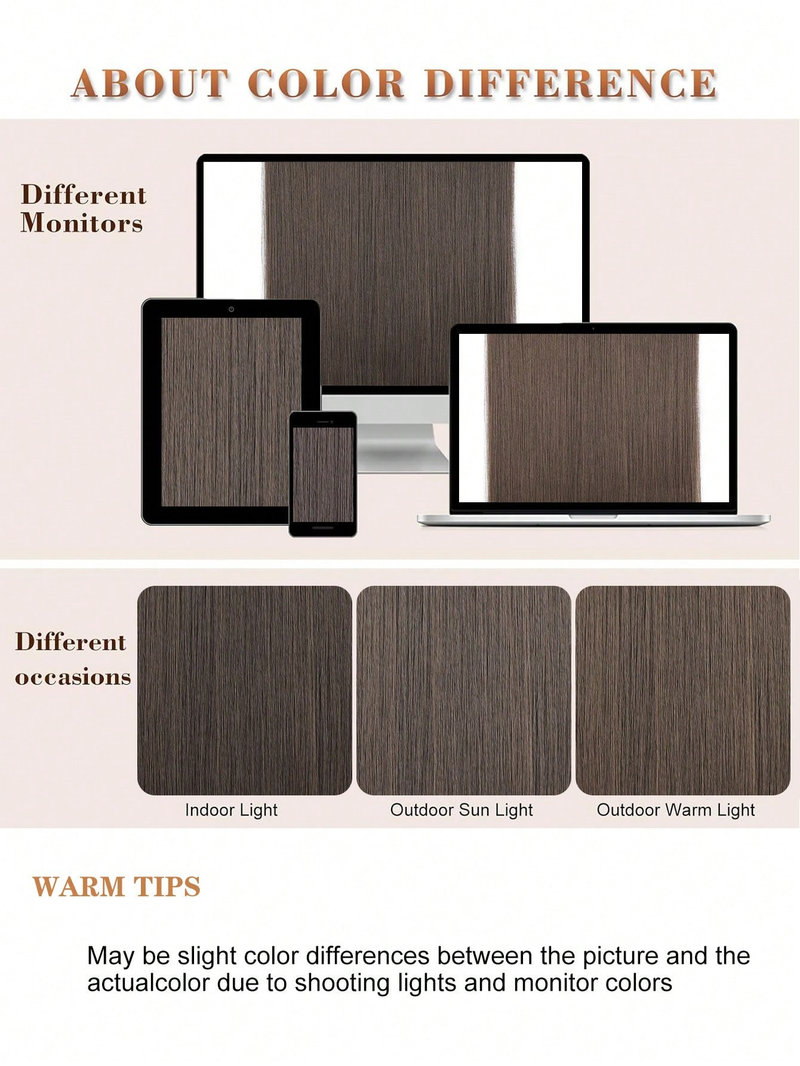 22 Zoll unsichtbare glatte Haarteile für den täglichen Gebrauch, synthetische Haarverlängerungen mit transparentem, verstellbarem Draht für Frauen (dunkel)._voghion.com