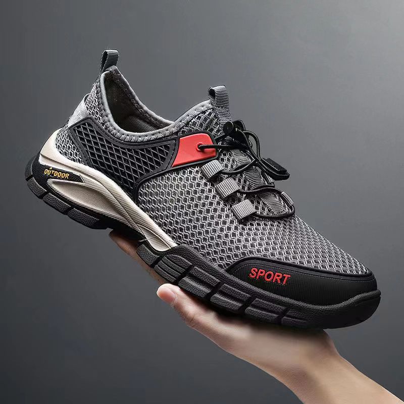 Sommer Neue Plus Size Mesh Atmungsaktive Herren Hohlloch Outdoor Sport Wanderschuhe_voghion.com