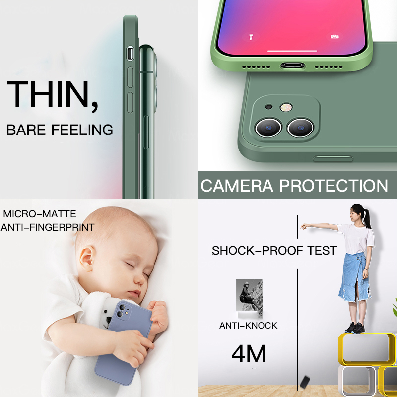 Originele Vloeibare Siliconen Case Voor Iphone 14 13 12 11 Pro Max Case Voor Iphone 12Mini 13Mini X xr Xs Max 8 7 6S Plus SE2020 Schokbestendige Cover_voghion.com