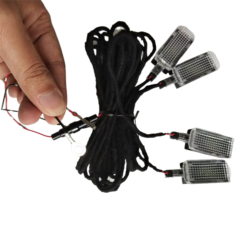 Car Interior Foot Space Lamp LED Footwell Light Cable For Passat B6 B7 Golf 5 6 SEAT Toledo Leon A3 A4 A5 A6 A8 Q3 Q5 Q7_voghion.com