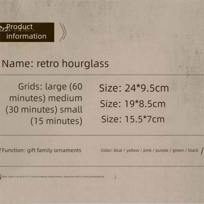 Simple Modern Geometric Glass Hourglass Ornament Creative Anti-Fall Children's Half-Hour 60-Minute Timer_voghion.com