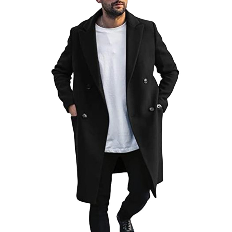New 2023 Wool For Men Thickened Outerwear Best-Selling Woolen Trench Coat_voghion.com