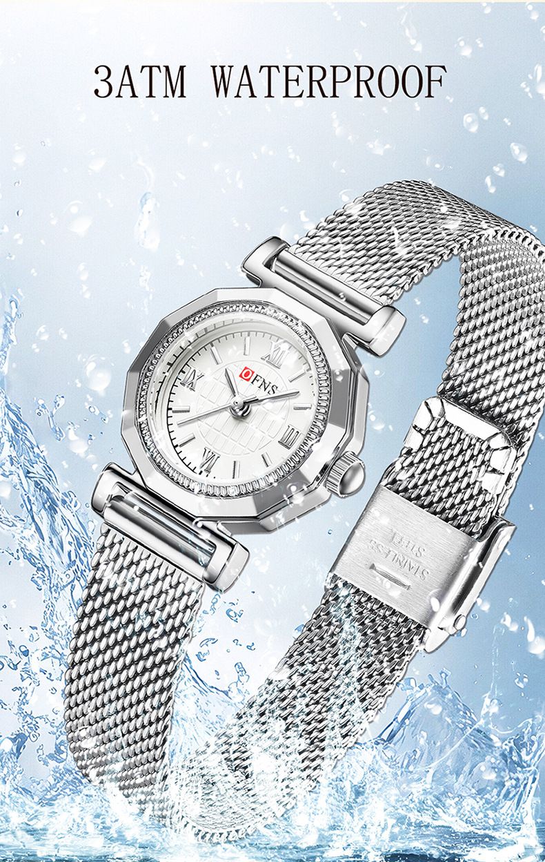 Women's Vintage Style Quartz Watch With Water Resistance - Elegant And Minimalist Round Dial Watch Available In Leather/Mesh/Stainless Steel Band_voghion.com