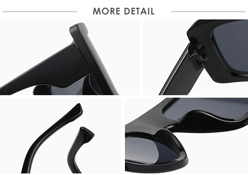 Nya Ankomster Överdimensionerade Punk Fyrkantiga Solglasögon Dam Y2K Unika Herr Trendiga Goggles Sport Solglasögon Märkesdesigner Nya Glasögon UV400_voghion.com