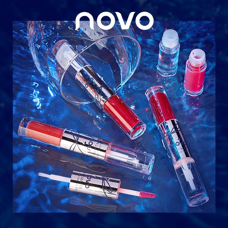 Machiaj NOVO5393 Catifea, impermeabilă, culoare fixă, glazură de buze, machiaj de lungă durată, rezistent la apă, anti-transpirație, decolorare, cupă antiaderentă_voghion.com