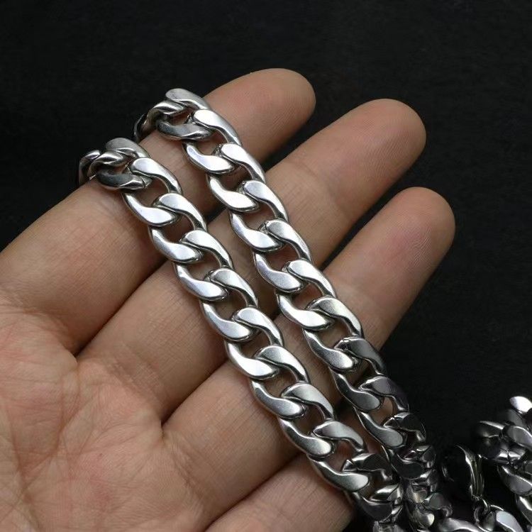Catena in acciaio al titanio NK inossidabile, accessori versatili, collana cubana fai da te hip-hop_voghion.com