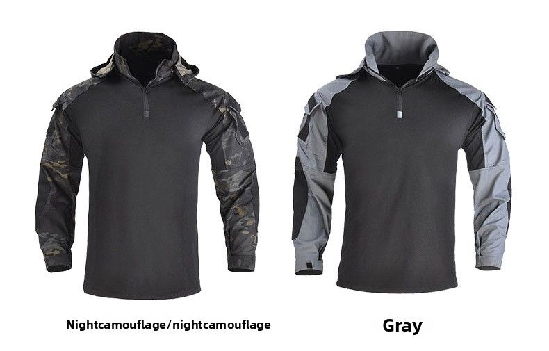 Hanye Outdoor New Dragon Armor Set Frog Tuta da combattimento a maniche lunghe da uomo, mimetica, tattica_voghion.com