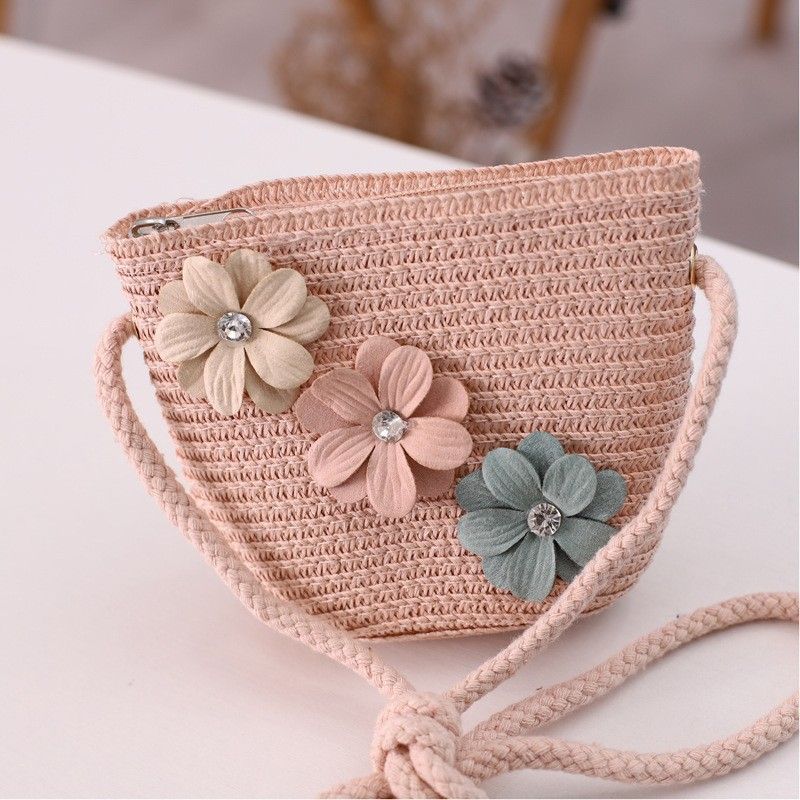 2020 Nuova Estate Per Bambini di Paglia Della Ragazza di Modo Piccola Borsa a Tracolla Set Genitore Bambino Pescatore Cappello Bacino con Grandi Grondaie_voghion.com