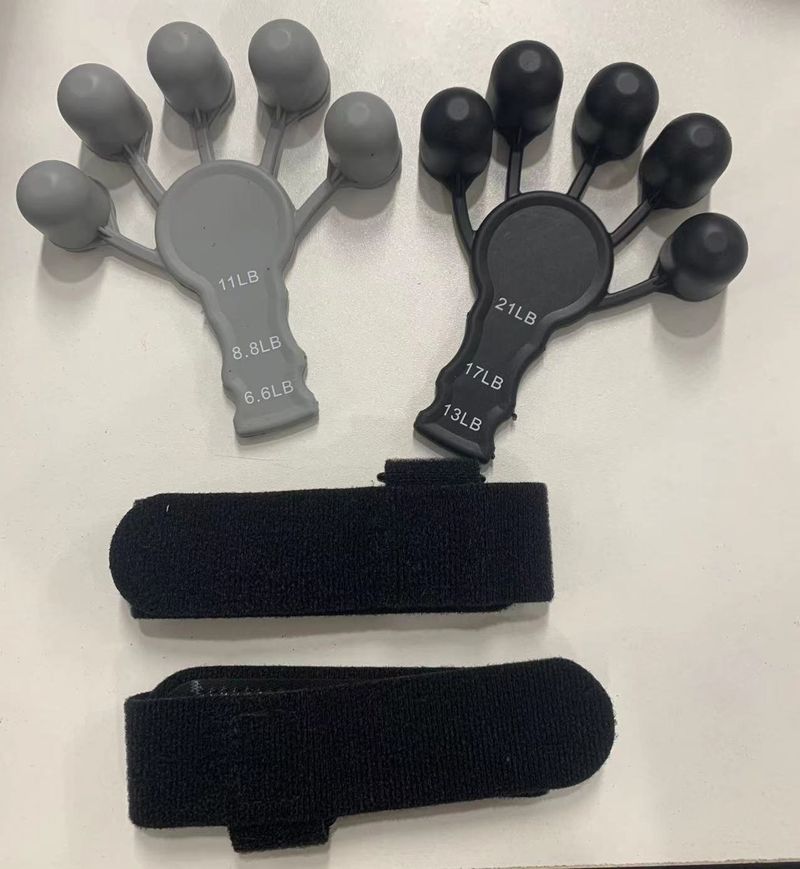 1 pieza de fortalecedor de agarre de silicona Gripster, estirador de dedos, entrenador de agarre de mano, gimnasio, entrenamiento físico y ejercicio, fortalecimiento de manos_voghion.com