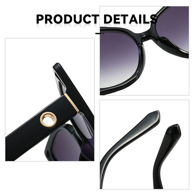 Men's Sunglasses Women's Sunglasses Anti Ultraviolet Sunshade Glasses Fashionable Hollow Square Large Frame_voghion.com