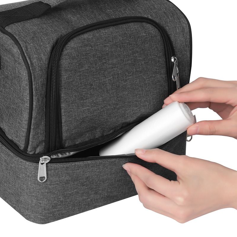 Functional Bags New Double Layer Bag Outdoor Picnic Bag Breast Milk Preservation Ice Bag Mommy Bag Thickened Bottle Bag_voghion.com