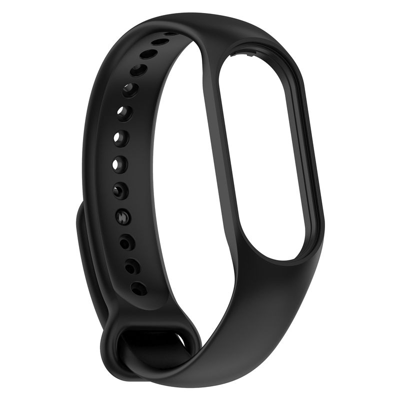 For Xiaomi Mi Band 7 / 7NFC / 6 / 6 NFC / 5 / 5 NFC / Amazfit Band 5 Official Silicone Watch Band(Black)_voghion.com