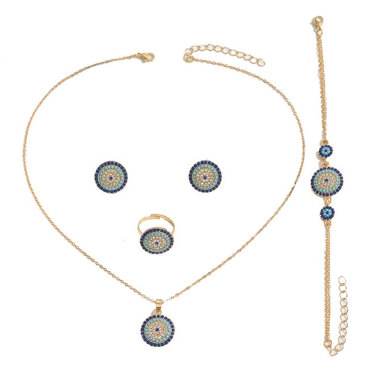 Collares, anillos, conjuntos de joyas con incrustaciones sencillas, pulseras redondas, aretes y accesorios versátiles para mujer._voghion.com